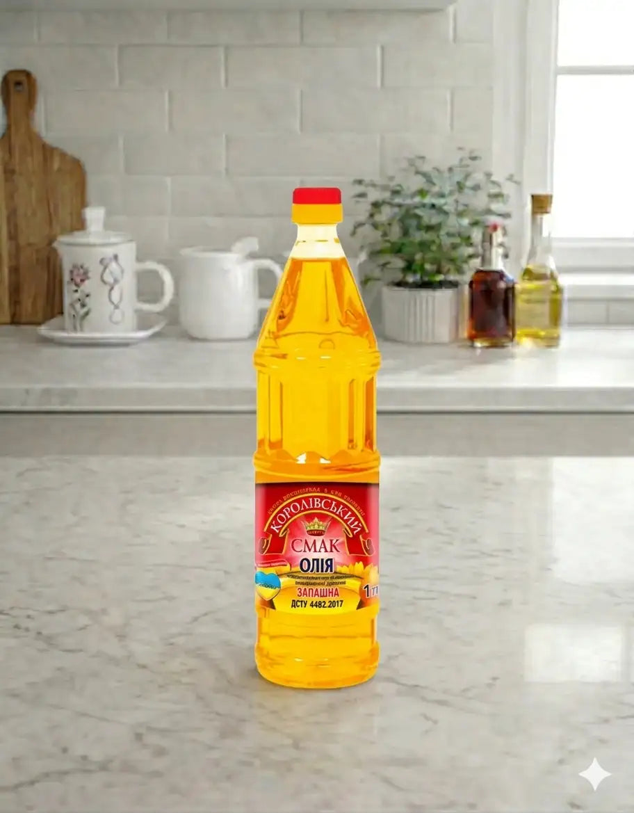 Unrefined Fragrant Sunflower Oil Korolivskyi Smak 920g